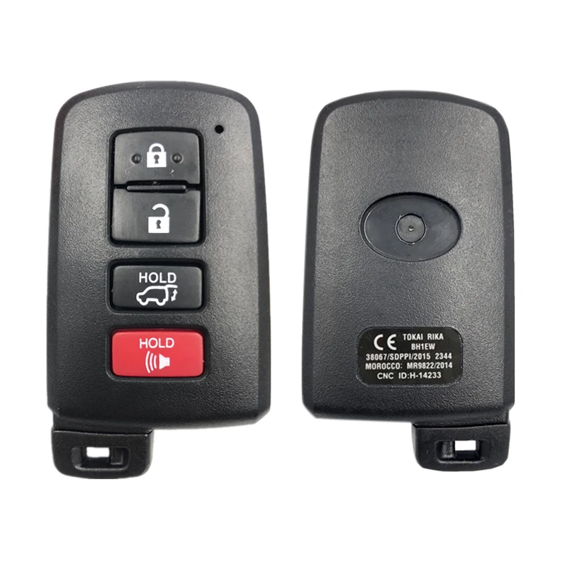 Послепродажное обслуживание CN007165 для 2016 2017 Toyota Land Cruiser Smart Key с 4 кнопками 433 МГц BH1EW