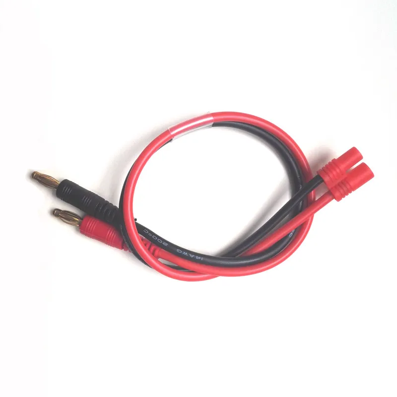 1pcs 4.0 MM Banana Plug to 4.0MM Sheath Charging Cable for RC Multirotor Quadcopter Airplane Car 20CM/30CM |