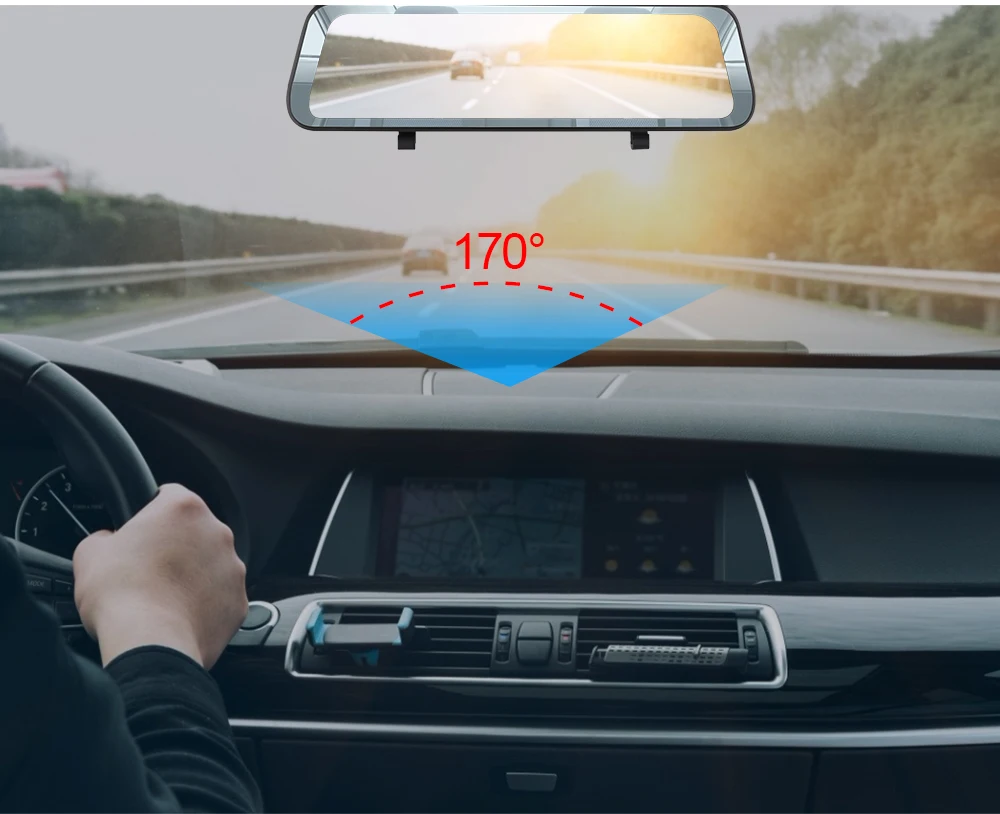 Dash Cam автомобиля Камера регистратор видеорегистратор для Dvr Широкий формат 10