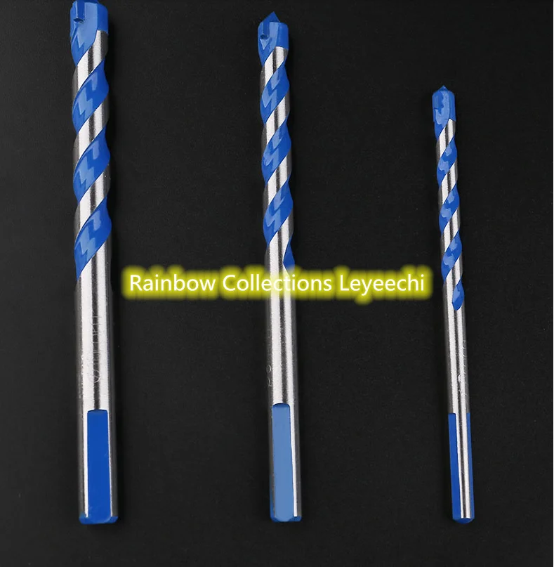 Multifunction 6-8mm Triangle Drill Bit Tiling Cement Ceramic Wall Glass Hole Opener Stone Blue Cutter Nail Metal | Инструменты