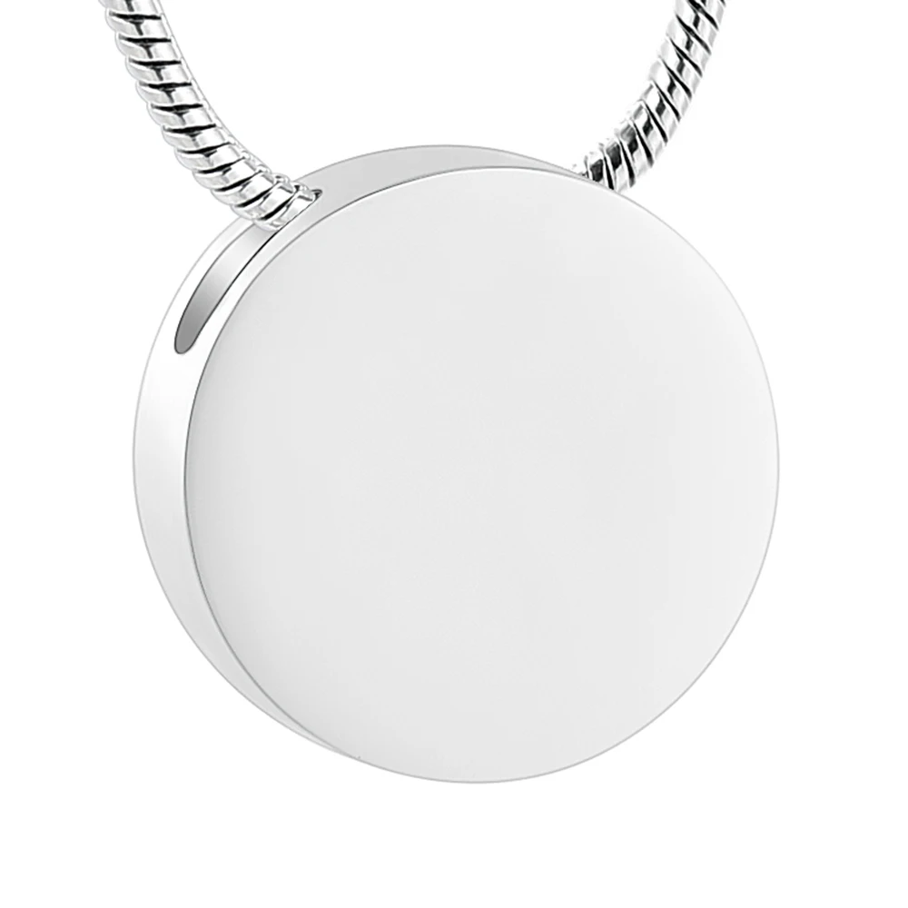 K11950 круглые урны ожерелья для пепла из нержавеющей стали Keepsake золы кремации