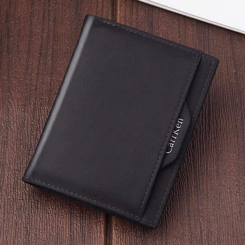 Роскошный брендовый дизайнерский мужской кошелек тонкий держатель для карт из