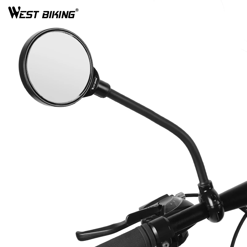

WEST BIKING 1Pcs Bike Mirror Handlebar Rearview Mirror Bicycle Accessories Aluminum Alloy Mountain Road Bike Cycling Rear View