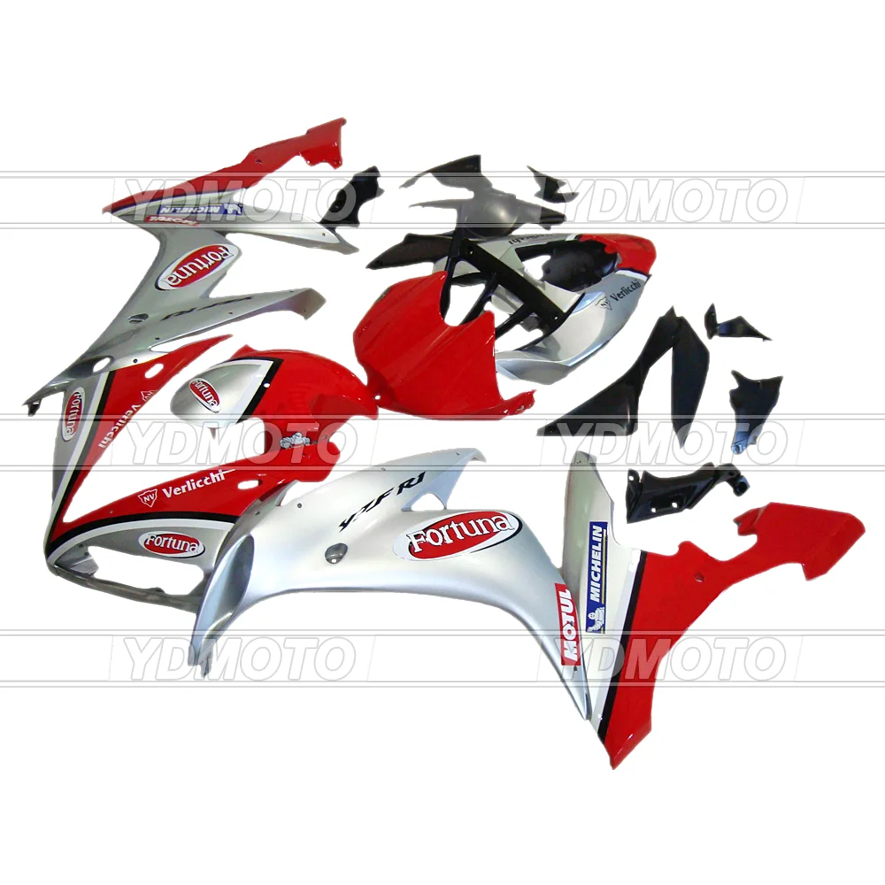 

Fairing Kits 100% Fitment ABS Injection Fit For Yamaha YZF R1 04 05 06 YZF-R1 2004 2005 2006 YZFR1 Red&White Fiat Fortuna