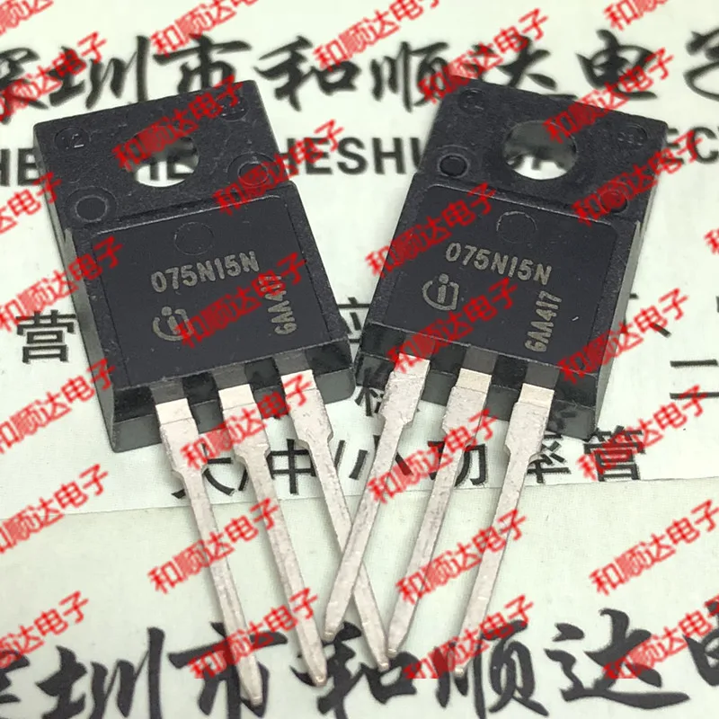 

10 шт./лот 075N15N IPA075N15N3G совершенно новый аппарат не привязанный к оператору сотовой связи запас TO-220F 150V 43A