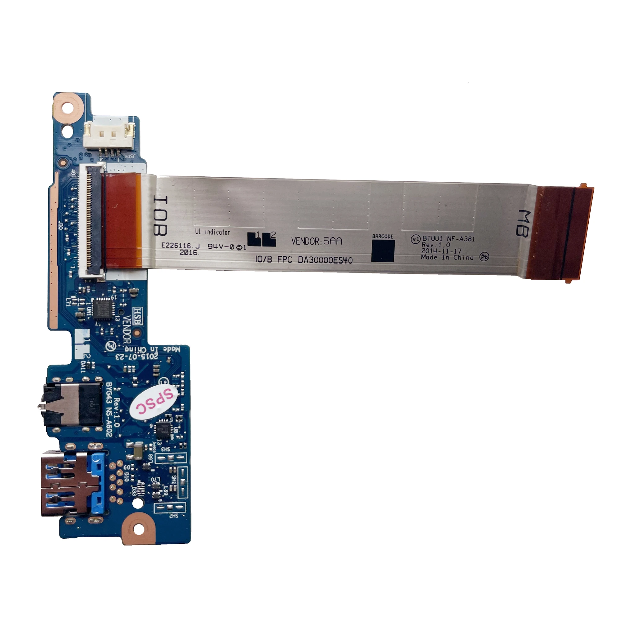 LSC Оригинал для Lenovo 700 14ISK NF A381 DA30000ES40 аудио USB плата BYG43 NS A602 BTUU1 Плата|Компьютерные