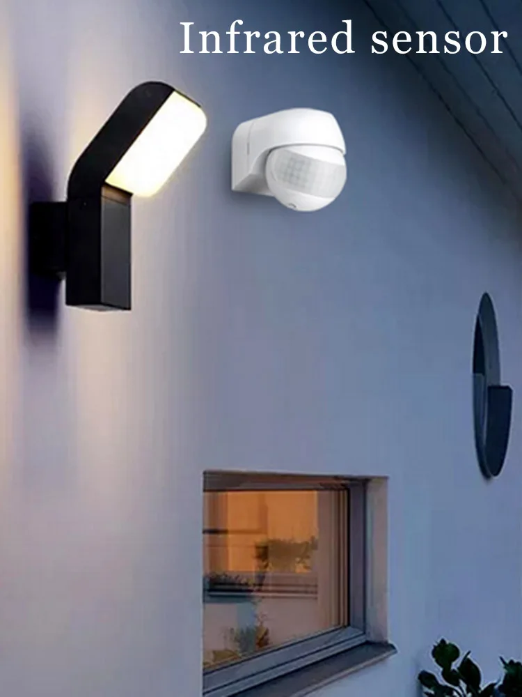 

Infrared Motion Sensor 12m PIR Motion Detector 2000LUX 220V-240V 50/60Hz 180 Home Security Movement Timer Switch