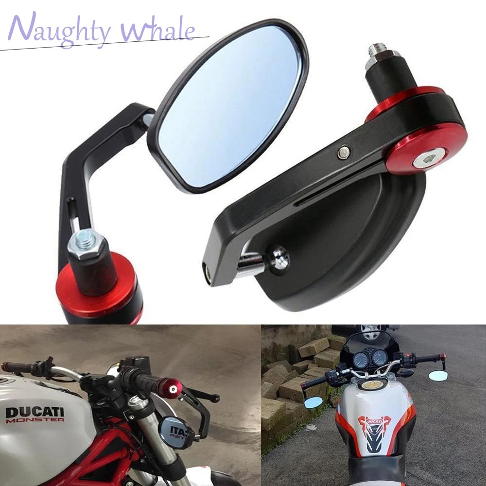 

Universal CNC Motorcycle Mirror 7/8" 22MM Handle Bar End Rearview Mirrors FOR BMW s1000r f700gs r1150r k1200r F 900 R R 18