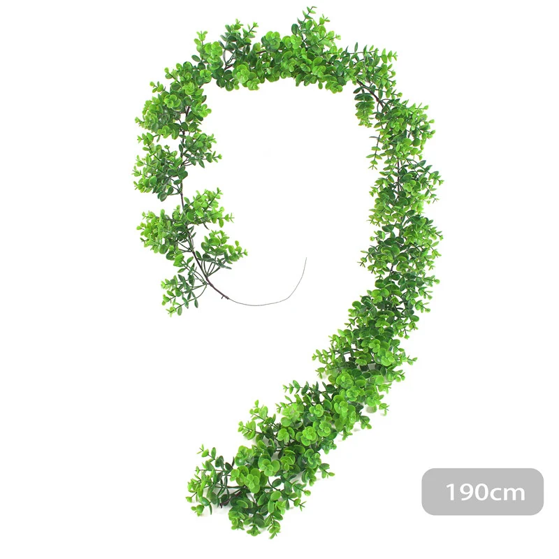 190cm Simulation Leaf Vine Plastic Rattan Plant For Wedding Flower Decoration | Дом и сад