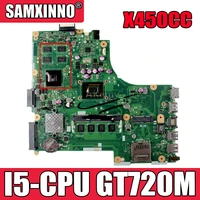 akemy x450cc laptop motherboard for asus x450cc x450c original mainboard 4gb ram i5 cpu gt720m
