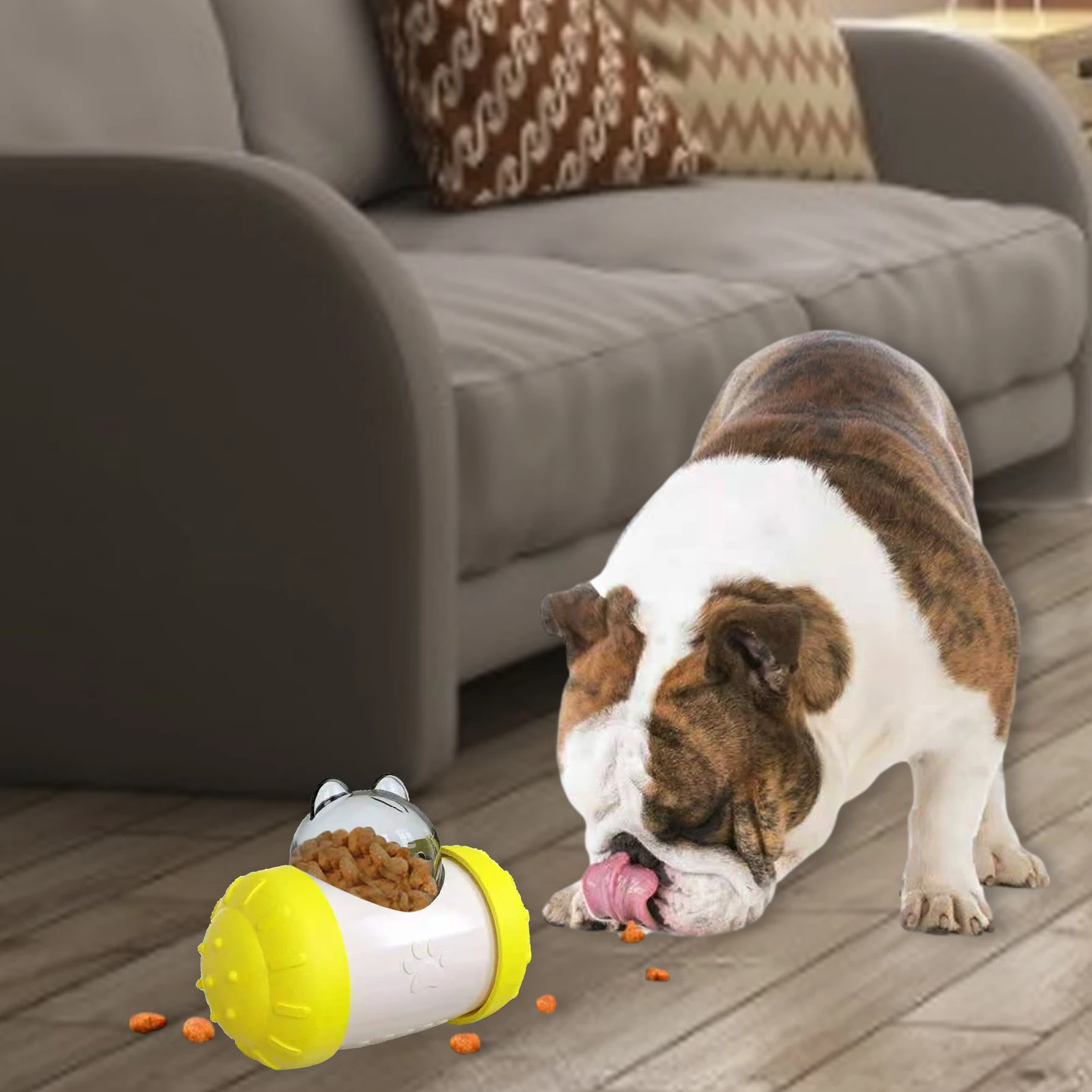 

Pet Tumbler Toy Non-electric Healthy Tumbler Pet Feeder Swing Bear Leaking Food Toy