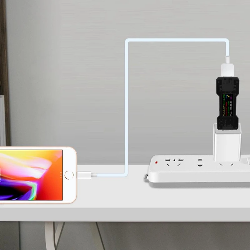 USB тестер FNB18 цифровой вольтметр постоянного тока амперметр измеритель