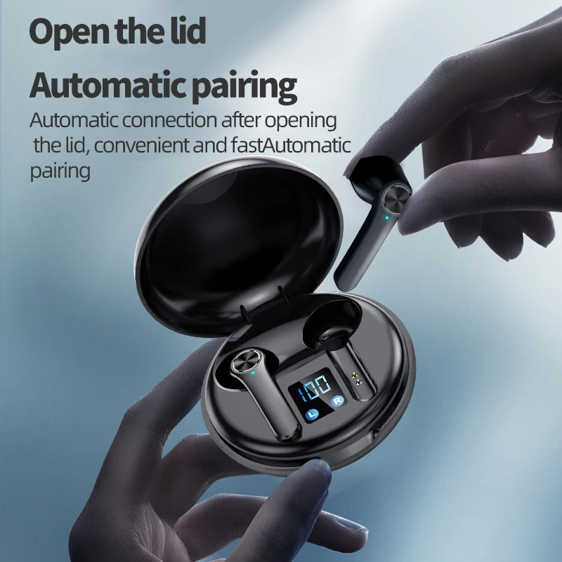 bluetooth wireless earbuds headphone hifi stereo waterproof sports game tws headsets earphone with microphone for iphone android free global shipping