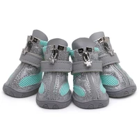 autumn winter pet dogs shoes mesh non slip soft sole 3 colour dog boots breathable outdoor walking leisure pets cat sneakers