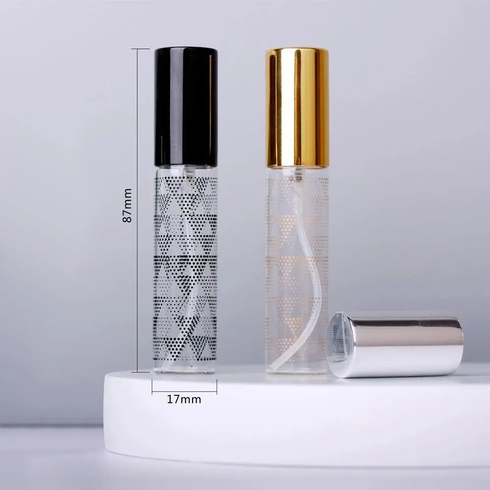 10ML Clear Thin Glass Perfume Bottle Spray Atomizer Empty Sample Vials Refillable Mini Flacon | Bottles