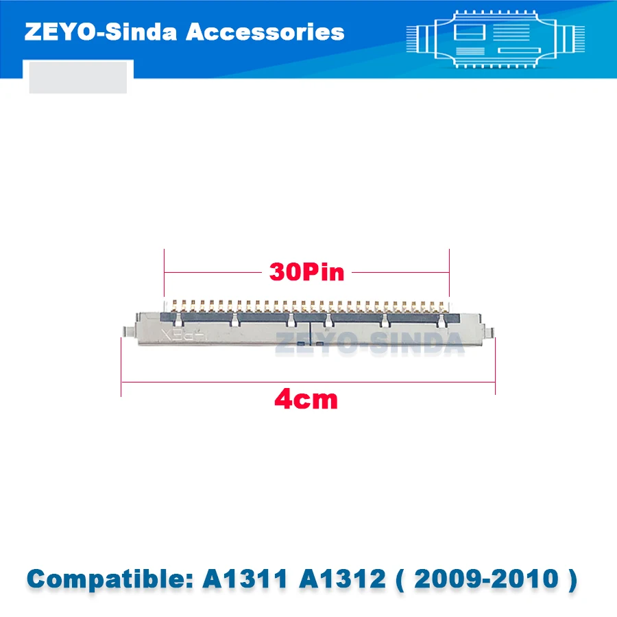 Новый 30-контактный I-PEX LCD светодиодный LVDS Кабельный разъем Для iMac 21 5 &quotA1311 2009 27&quot