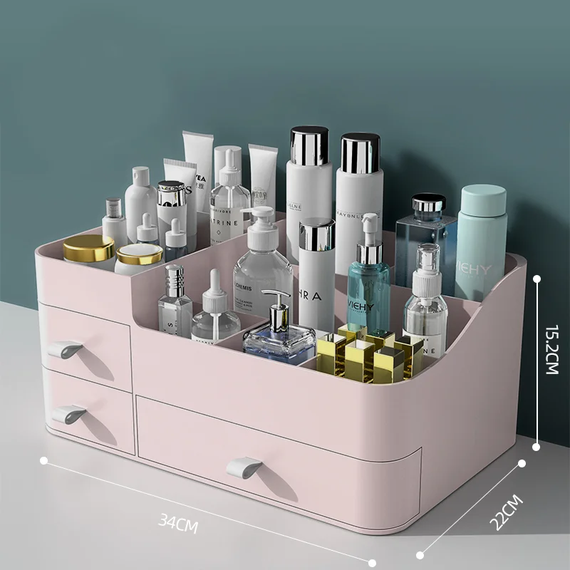

Drawer Makeup Organizer For Cosmetics Storage Makeup Skincare Organizer For Dressing Table Large Capacity Lipstick Beauty Box
