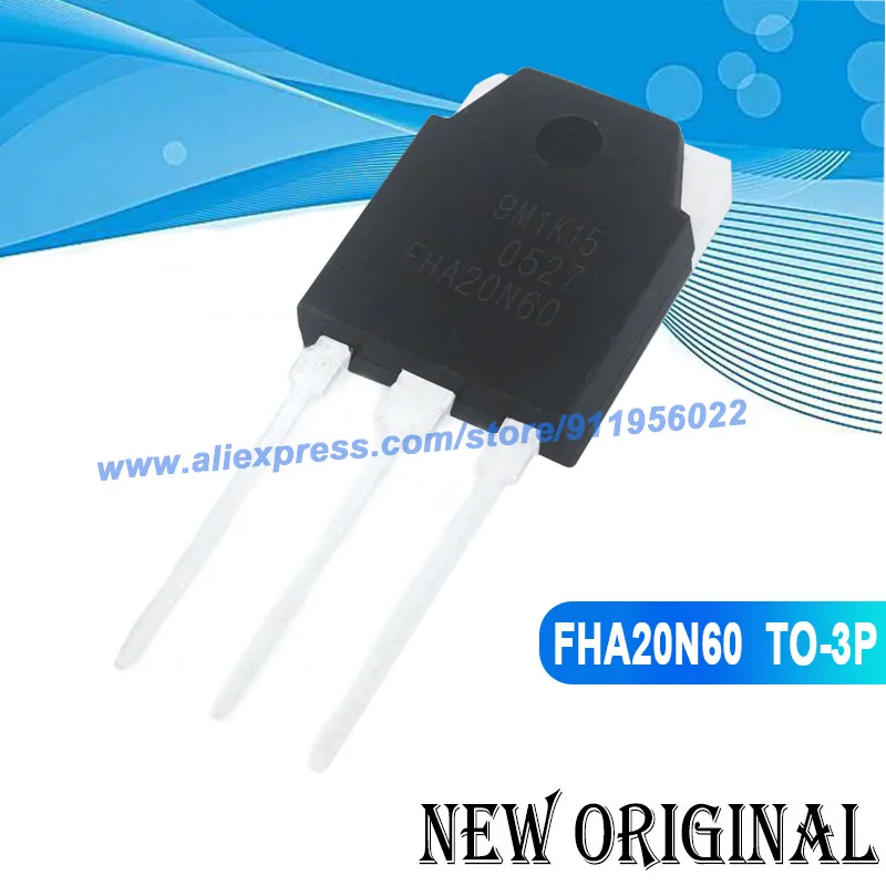 (5 Pieces) 20N60 FHA20N60  20A 600V TO-3P / 20N65 FHA20N65 20A 650V / SMK2050 20A 500V / FDA20N50F 20A/500V TO-3P