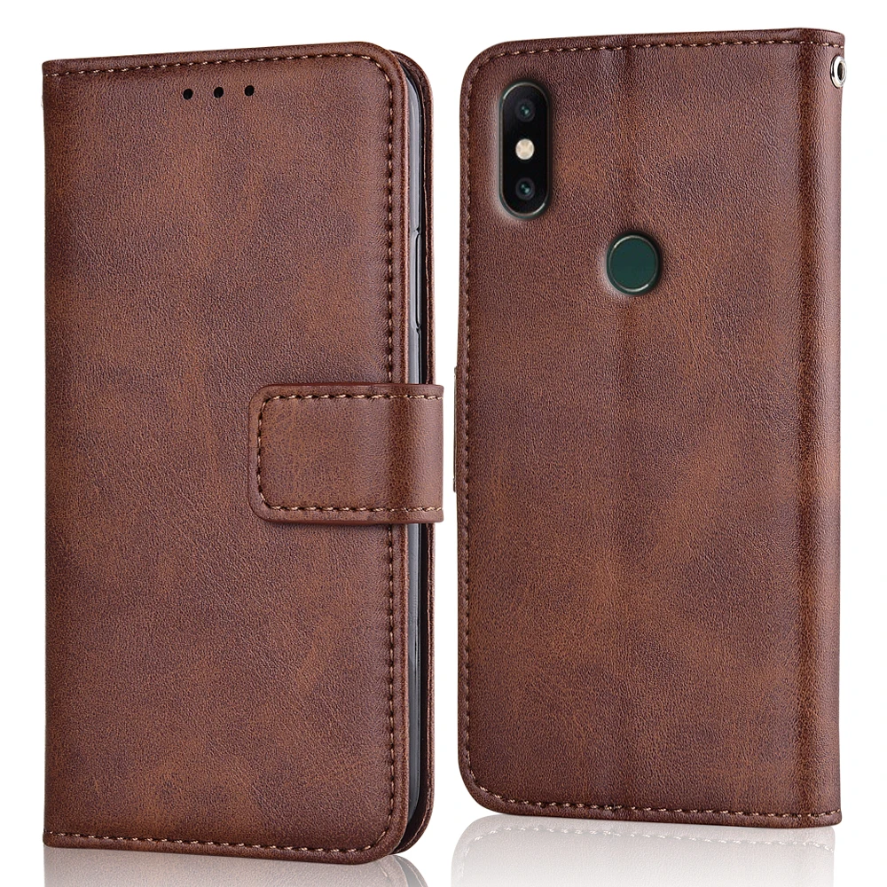 Кожаный чехол бумажник с откидной крышкой для Xiaomi Mi Mix 2S MiMix силиконовая задняя