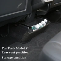 fit for tesla model y 20 22 lower rear seat board box seat partition storage partition