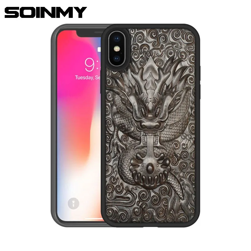 Рельефный Мягкий силиконовый чехол из ТПУ для iPhone 12 11 pro max 6 6s 7 8 Plus X XR XS Max|Бамперы| |