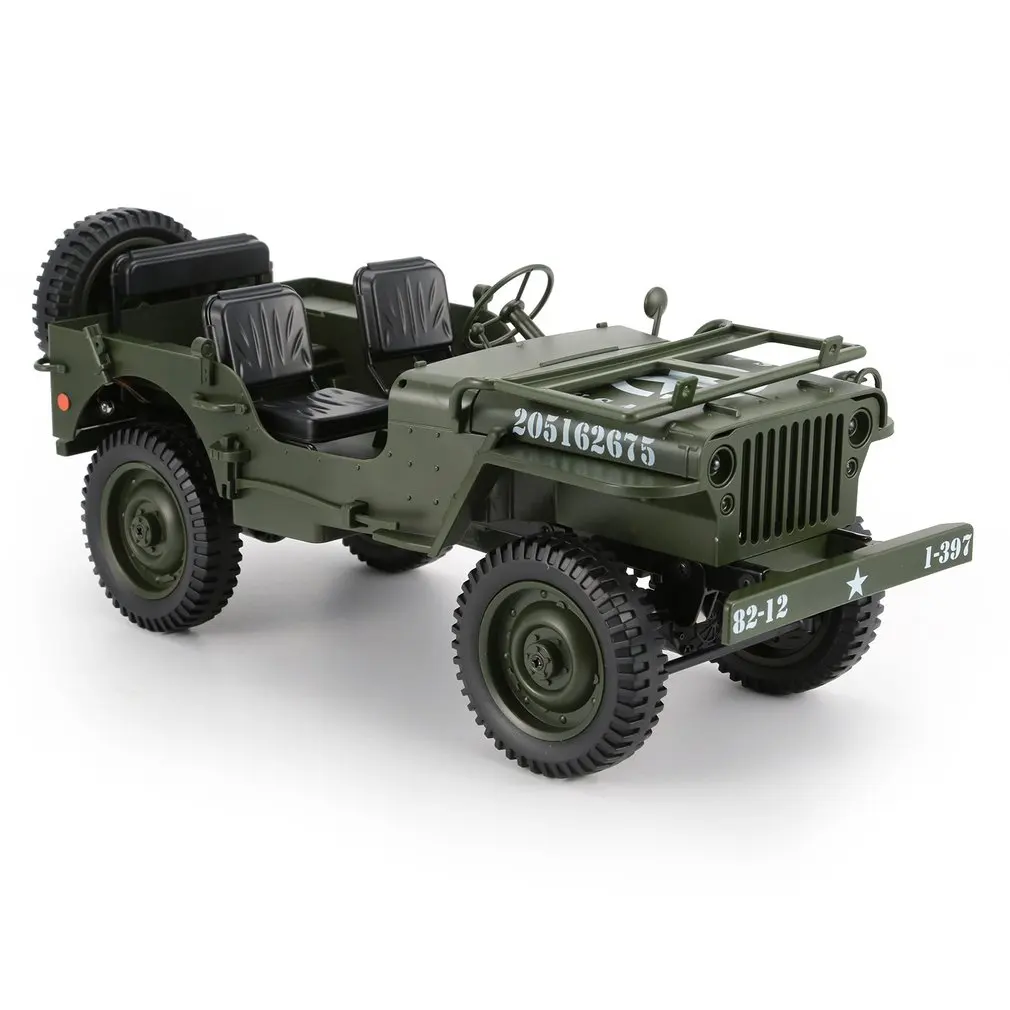C606 1:10 RC Car 2.4G 4WD Convertible Remote Control Light Jeep Four-Wheel Drive Off-Road Military Climbing Toy Kid Gift | Игрушки и