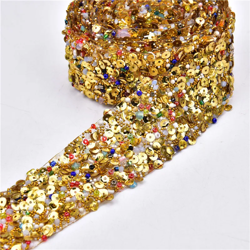 1 ярд/партия стразы сетка Хрустальная цепочка каменная лента для торта отделка