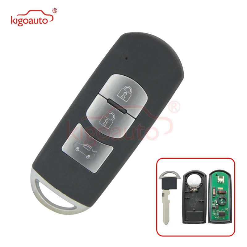 

Kigoauto Old model HP434 MHz 5WK 43401D VDO Smart key 3 button 434Mhz for Mazda