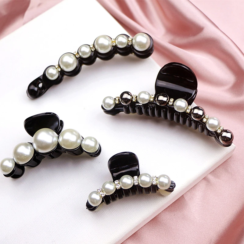 1 шт. аксессуары для волос с кристаллами и жемчужинами заколки в виде краба