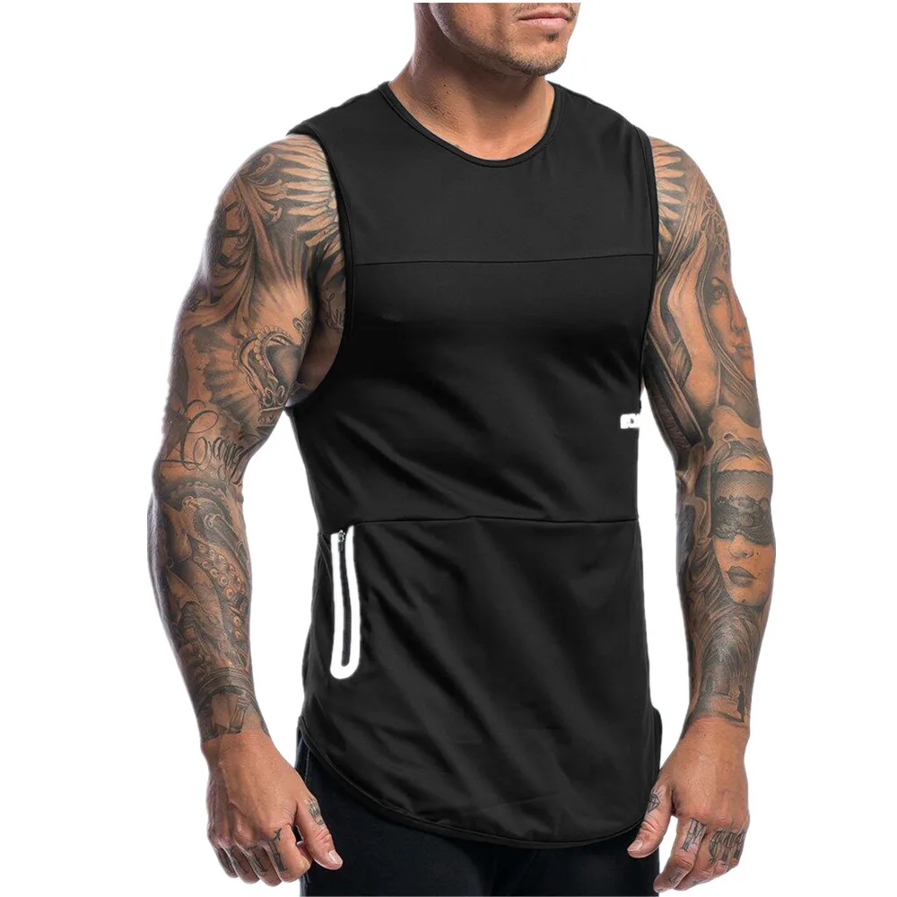Мужская спортивная тренировочная быстросохнущая майка для фитнеса Европейская