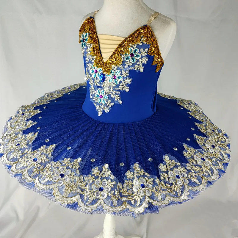 Ярко-голубая профессиональная балетная пачка для взрослых Женская балерина