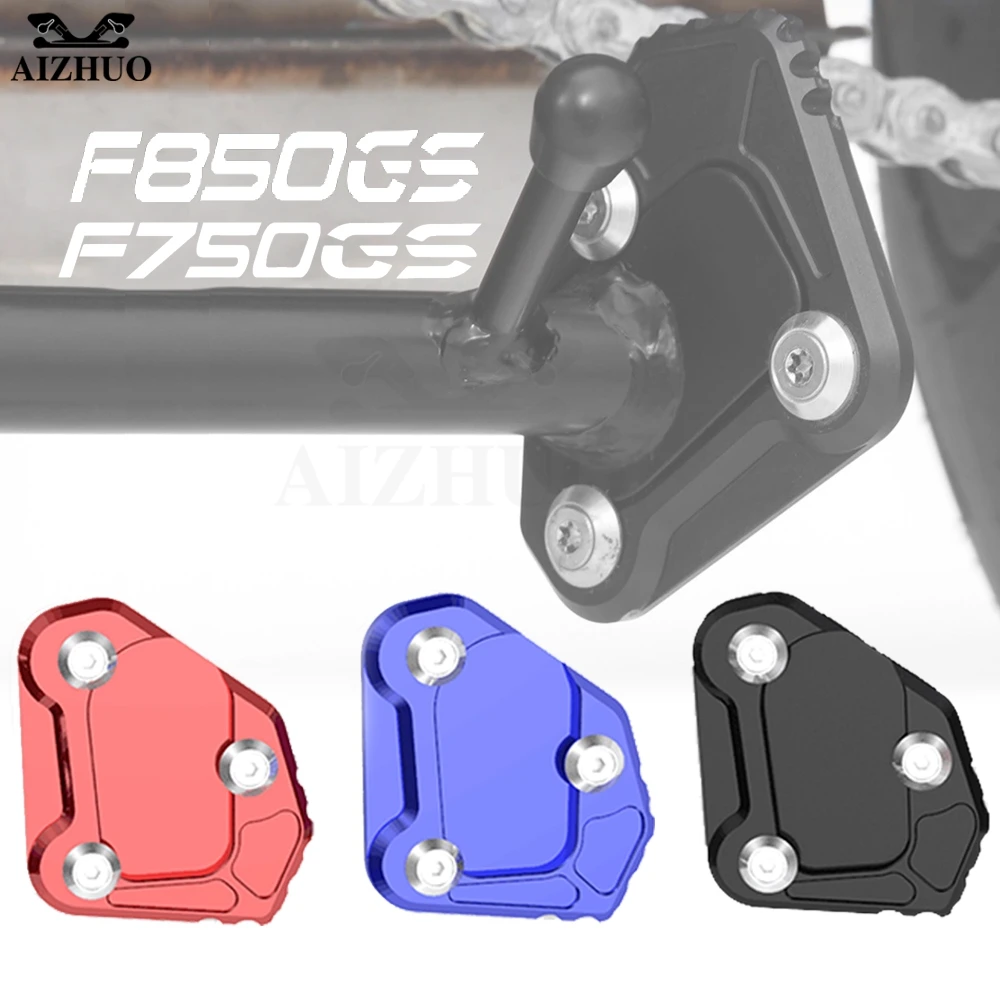 

F850 GS ADV Motorcycle Accessories CNC Kickstand Side Stand Enlarge Extension Pad Support FOR BMW F750GS F850GS 2018-2021 2020