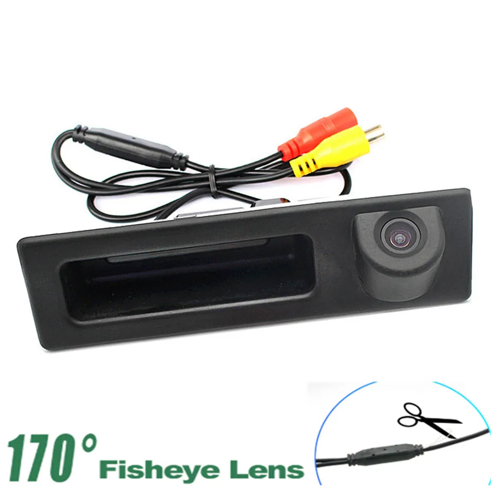 Автомобильная камера заднего вида 1080P с ручкой багажника для BMW X1 X3 X4 X5 F30 F31 F34 F07 F10