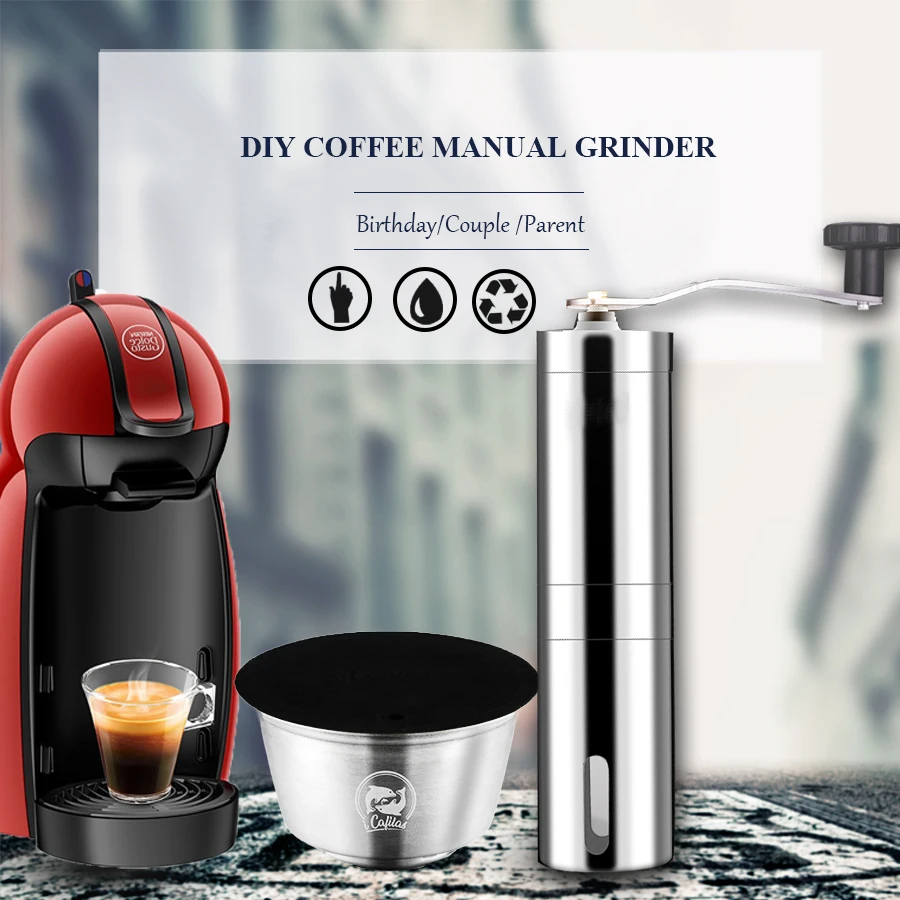 Металлические многоразовые капсулы Dolce Gusto из нержавеющей стали совместимые с