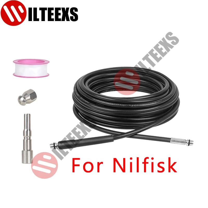 

10 15 meters High Pressure Washers Sewer Drain Water Cleaning Hose For STIHL