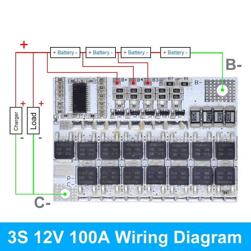 Защитная печатная плата 3s/4s/5s Bms Lmo Ternary устройство для защиты литий ионных