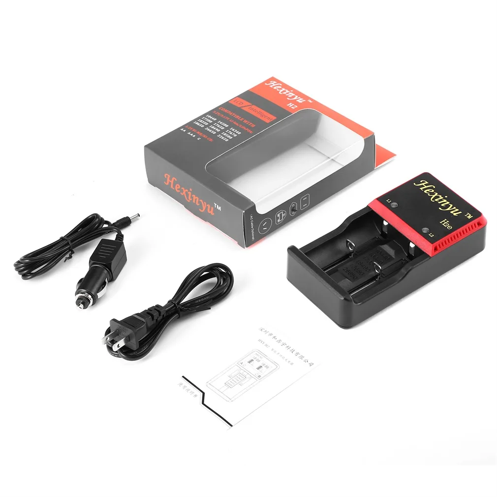 

H2e Digital LCD Display Battery Charger Advanced Protection Batteries FOR 26650/18650/18490/17335/16340/10440