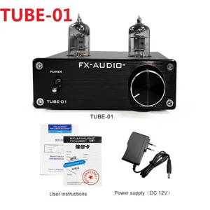2020 FX-AUDIO TUBE-01(6J1) TUBE-03(6K4) HiFi 2.0 портативная лампа предварительного усилителя DAC цифровой аудио декодер DC12V1A адаптер