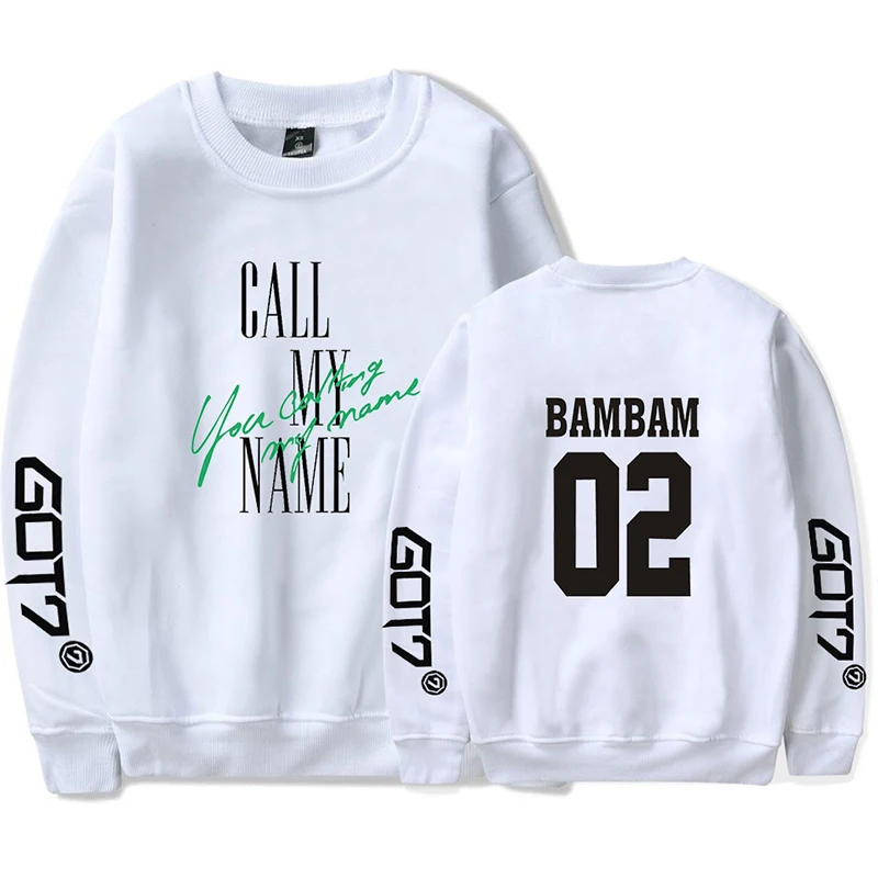 

New Got7 Kpop BAMBAM Hoodie Pullover Sport Hip Hop Fashion Men Women Capless Sweatshirt Long Sleeve O-neck Harajuku Hoodies Tops