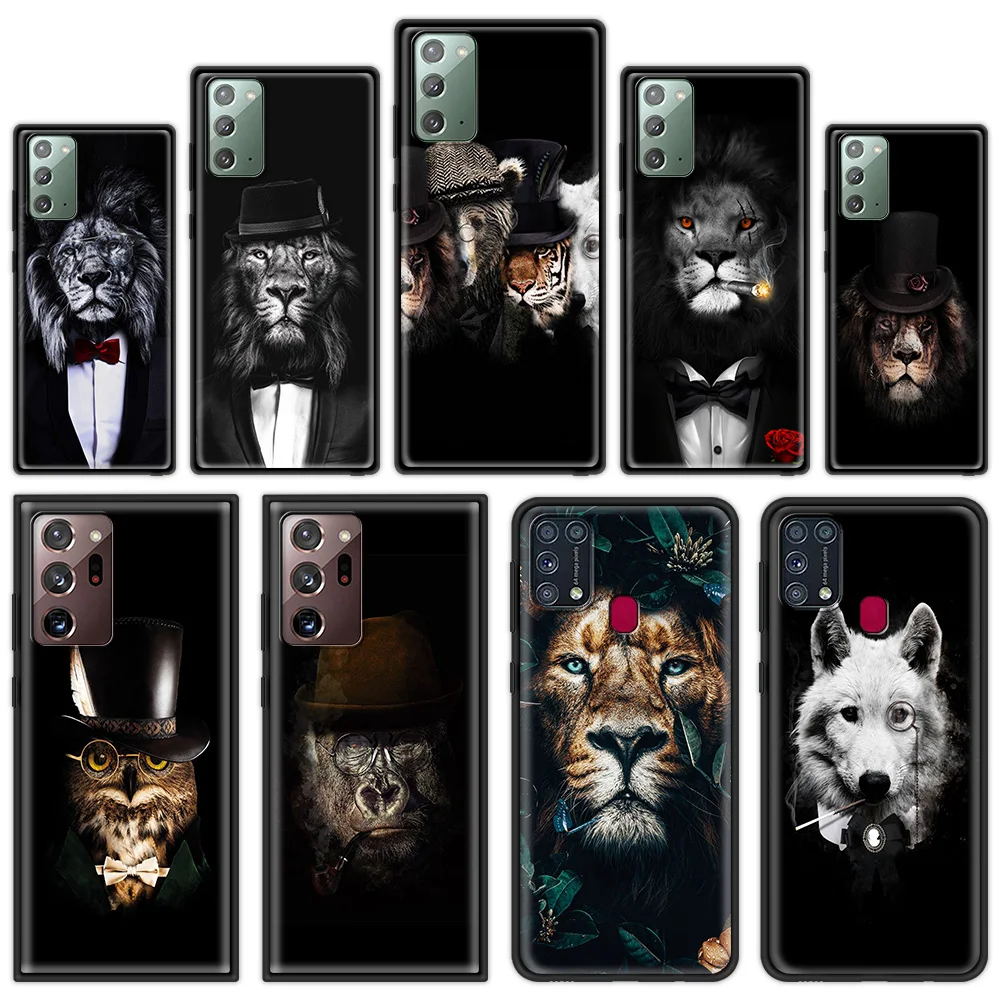 

Silicone Soft Coque Shell for Samsung Galaxy M01 M11 M21 M31 Prime M31S M51 Luxury Phone Case Cover Animals Tigers Lions Wolves