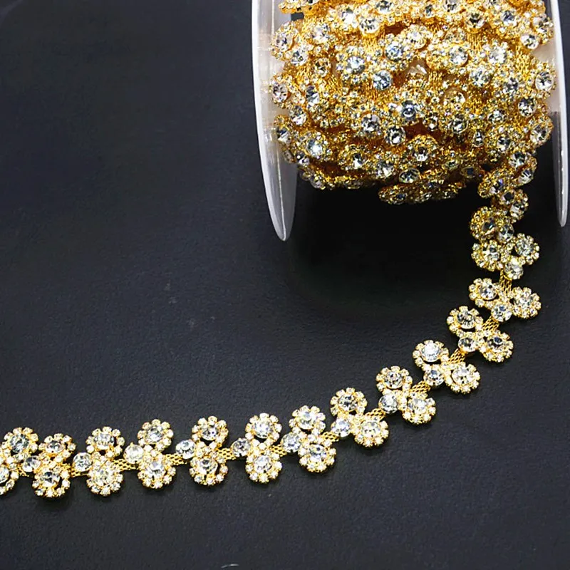 

Цепочка в виде подсолнуха, блестящая, Золотая