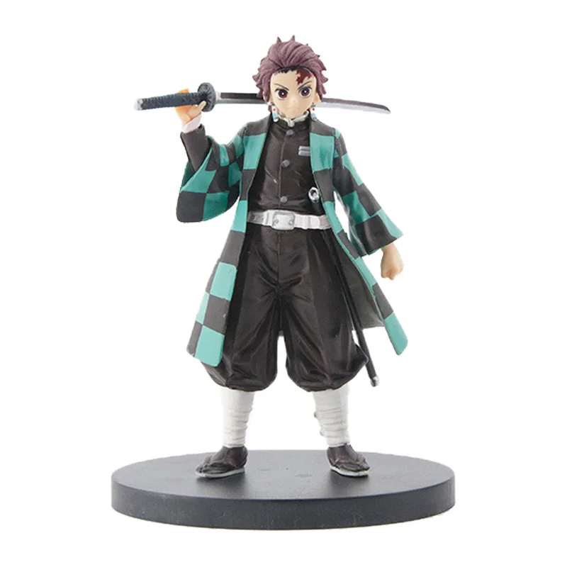 Аниме Demon Slayer Q Posket Kamado Tanjirou Agatsuma Zenitsu 14-18 см ПВХ фигурка игрушки настольное