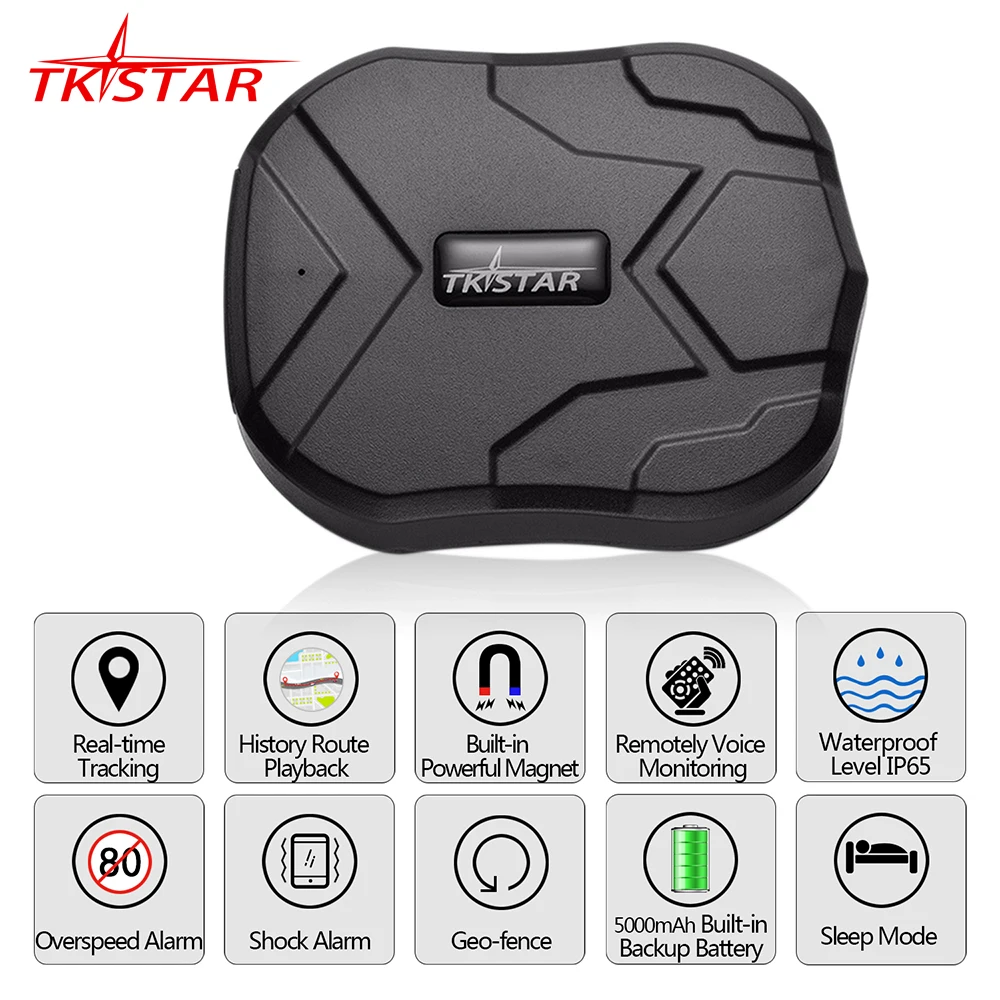  GPS Tracker Car TKSTAR TK905 5000mAh 90 Days Standby 2G Vehicle Tracker GPS Locator Waterproof Magnet Voice Monitor Free Web APP 