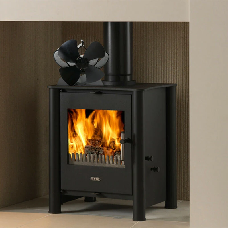 5 лопастный вентилятор для печи экологичный с тепловым питанием дровяная горелка