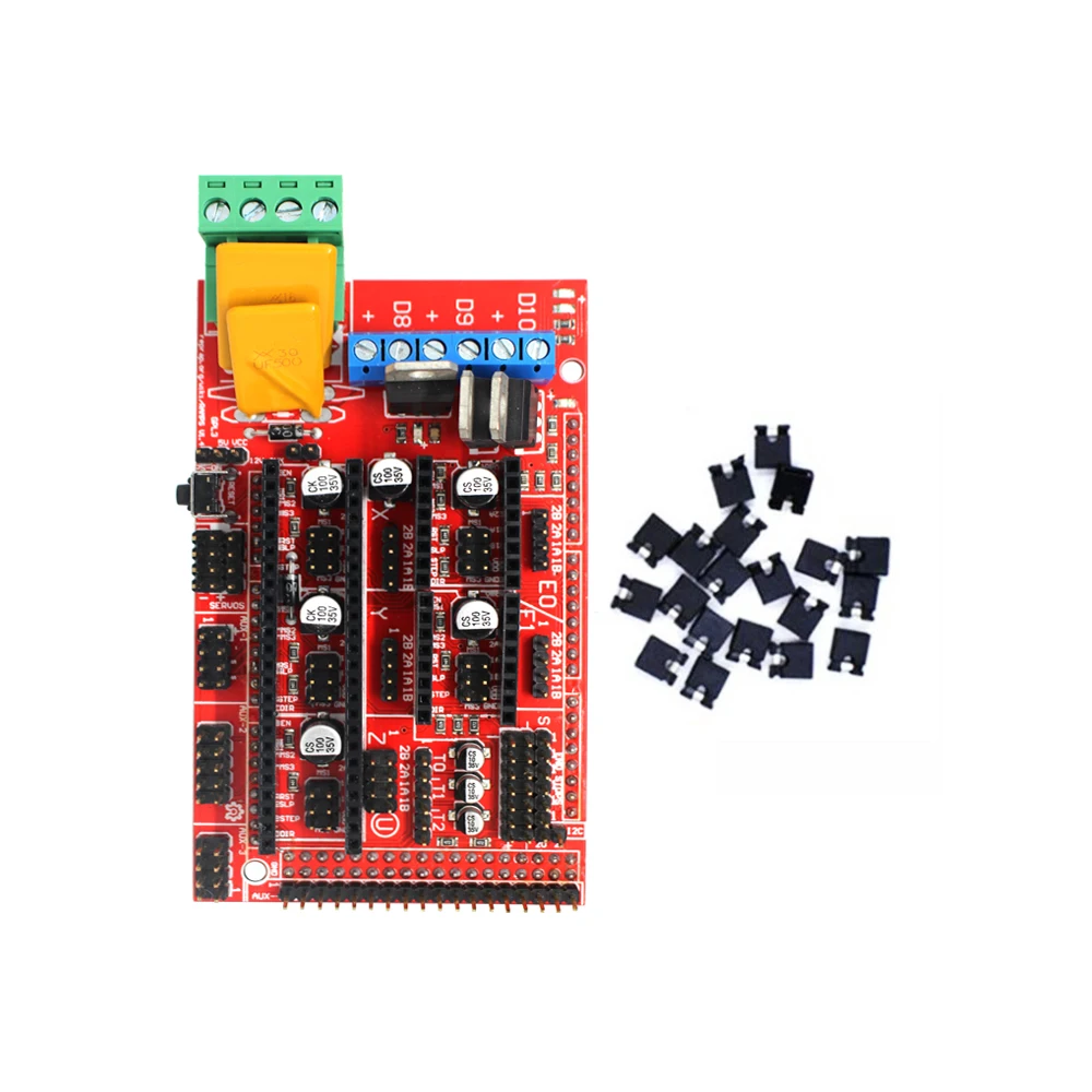 Комплект для 3D принтера с RAMPS1.4 + Mega 2560 5 шт. A4988 радиатором ЖК дисплей 12864