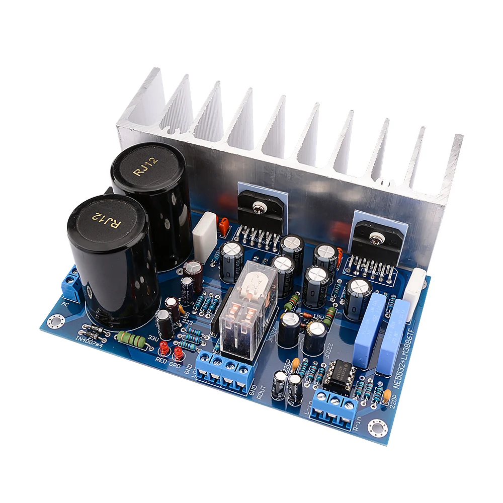 Усилитель мощности AIYIMA LM3886TF аудиоплата 68 Вт + оп-усилитель NE5532 усилитель