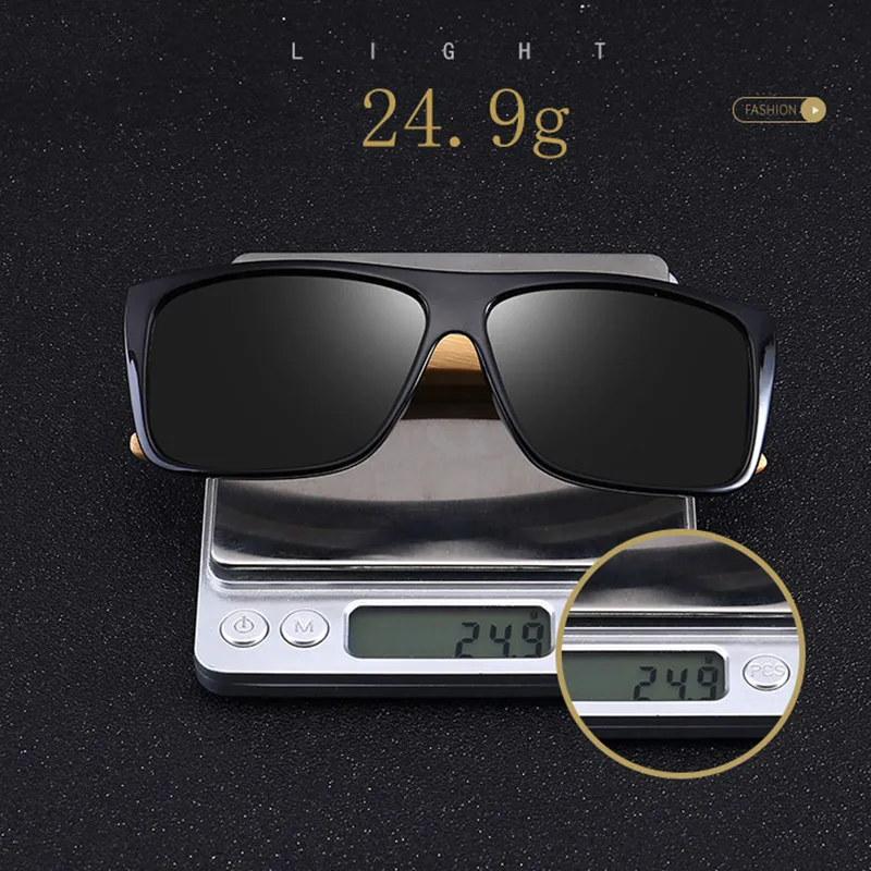 RBRARE мужские очки для вождения классические бамбуковые солнцезащитные ног