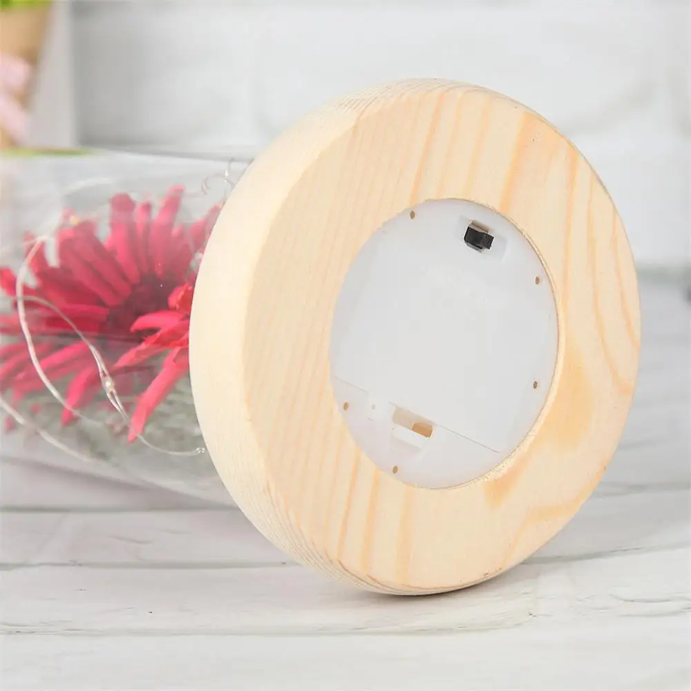 

Romantic Simulation Sunflower Flower Glass Cover LED Micro Landscape Gift Immortal Flower Micro Glass Shade Led Llight CD