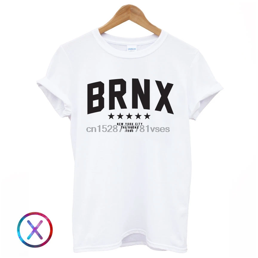 BRONX Нью Йоркская Футболка с принтом графическим логотипом крутая уличная