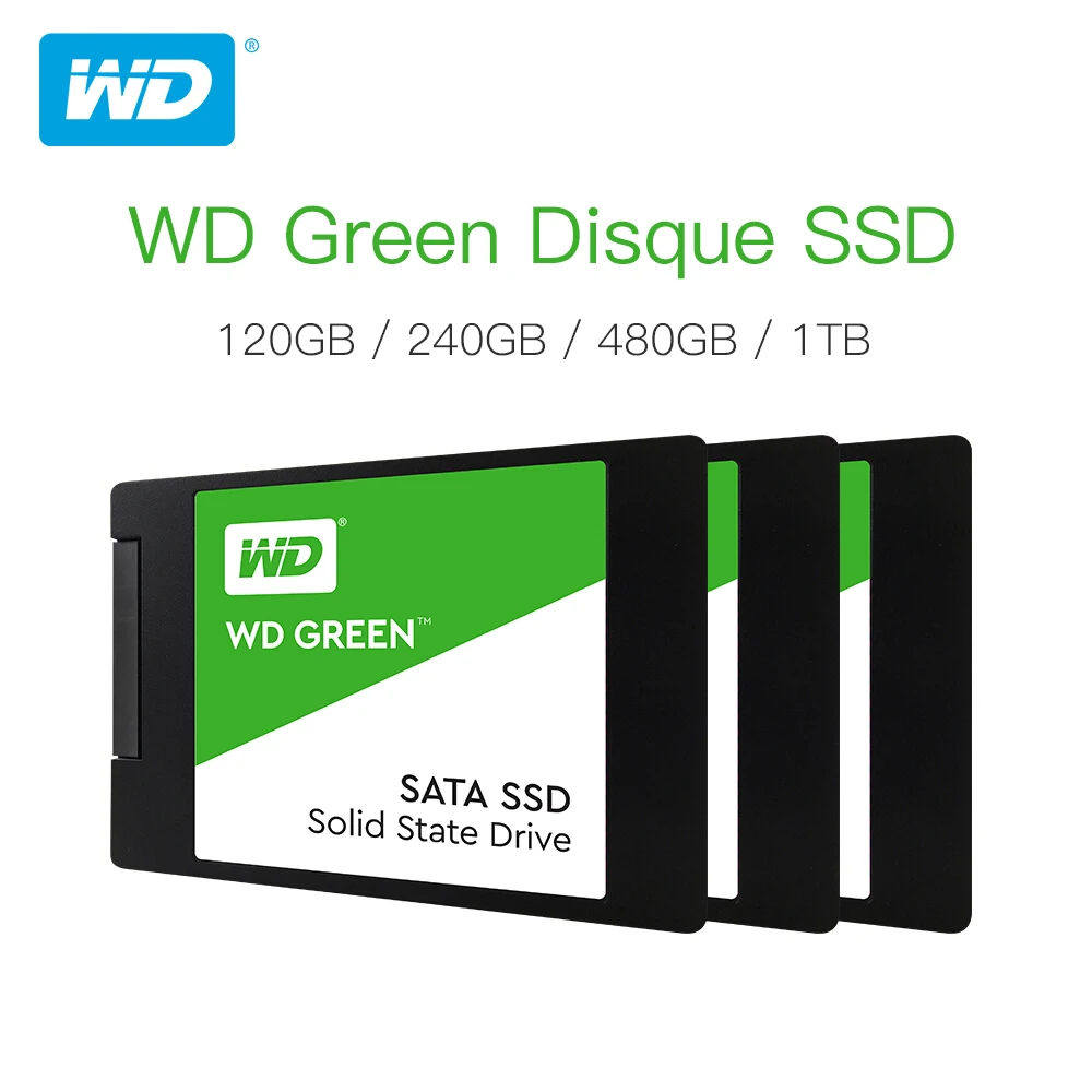 Western Digital WD SSD зеленый ПК 120 ГБ 240 480 Внутренний твердотельный накопитель Sabit жесткий